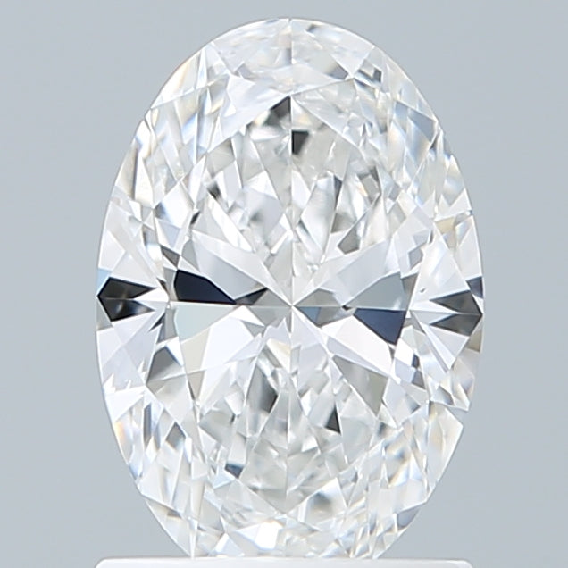 1.24 Carat Oval Shaped, Ideal Cut, E Color, VVS2 Clarity, IGI Certified Lab Grown Diamond