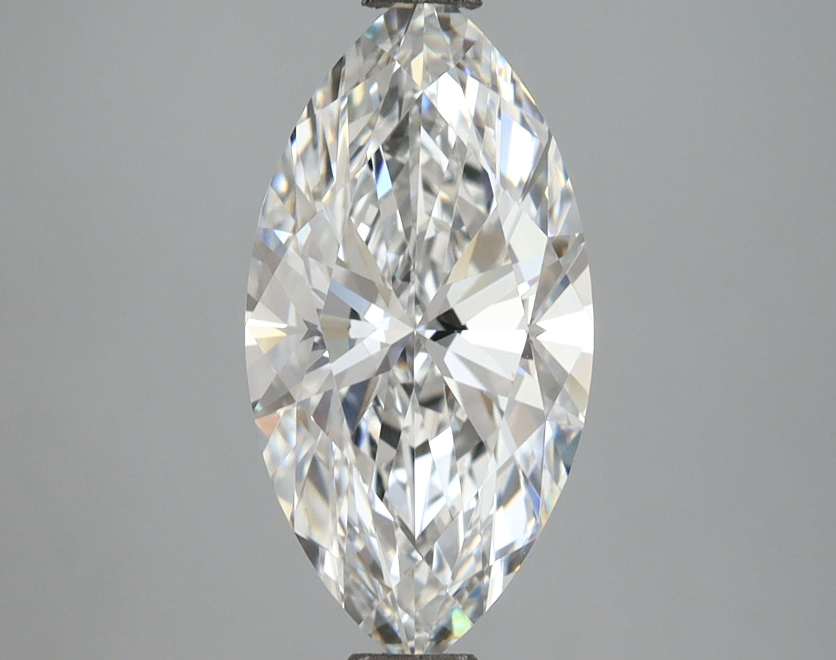 2.03 Carat Marquise Shaped, Ideal Cut, E Color, VVS2 Clarity, IGI Certified Lab Grown Diamond