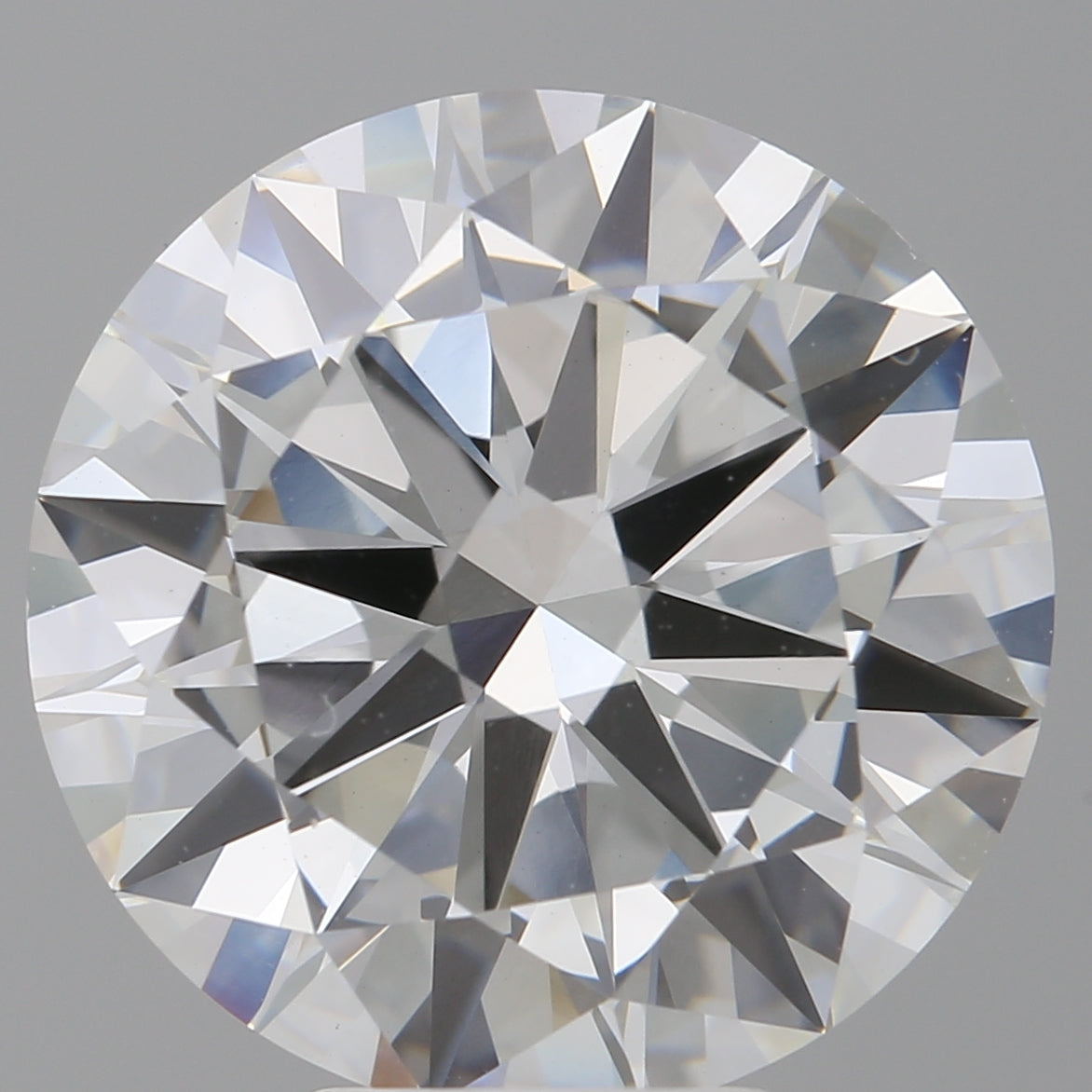 6.04 Carat Round Shaped, Excellent Cut, F Color, VVS2 Clarity, IGI Certified Lab Grown Diamond