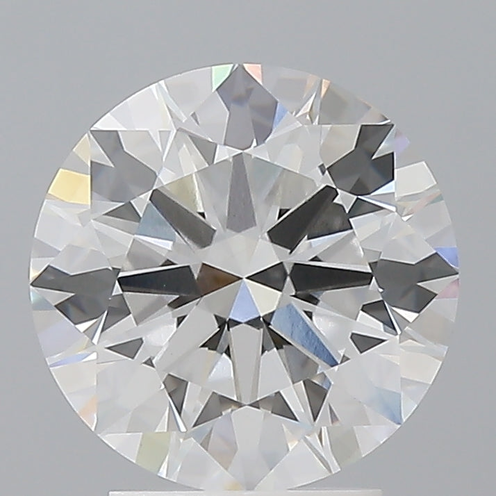 3.09 Carat Round Shaped, Ideal Cut, E Color, VVS2 Clarity, IGI Certified Lab Grown Diamond