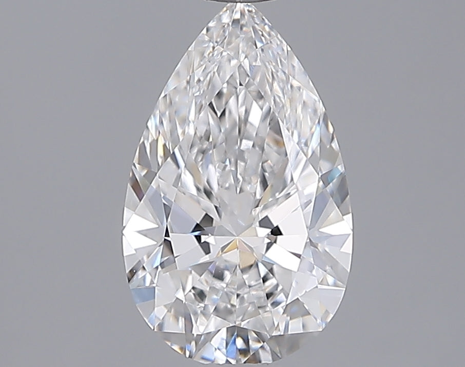 1.54 Carat Pear Shaped, Ideal Cut, D Color, VVS2 Clarity, IGI Certified Lab Grown Diamond