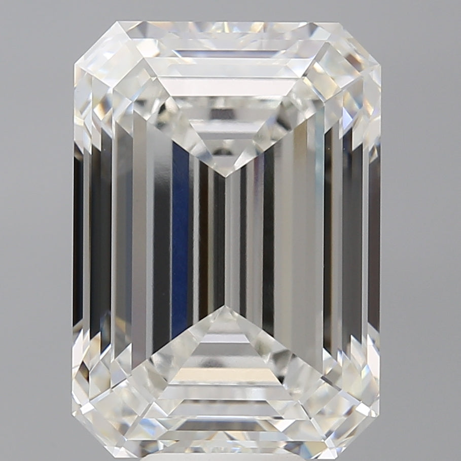 11.09 Carat Emerald Shaped, Ideal Cut, F Color, VVS2 Clarity, IGI Certified Lab Grown Diamond