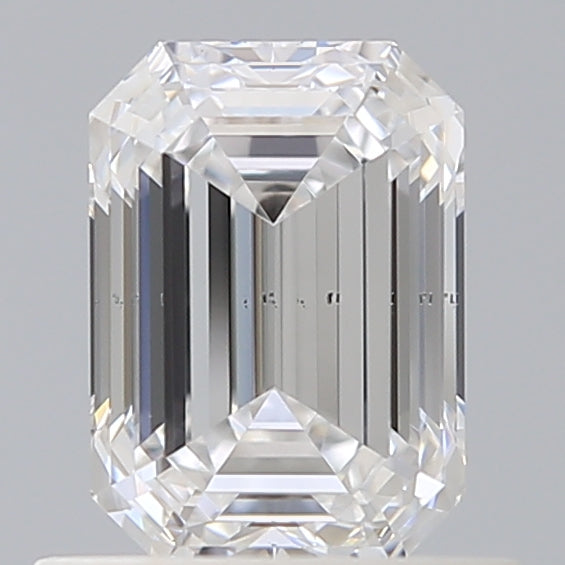 0.90 Carat Emerald Shaped, Ideal Cut, E Color, SI1 Clarity, IGI Certified Lab Grown Diamond