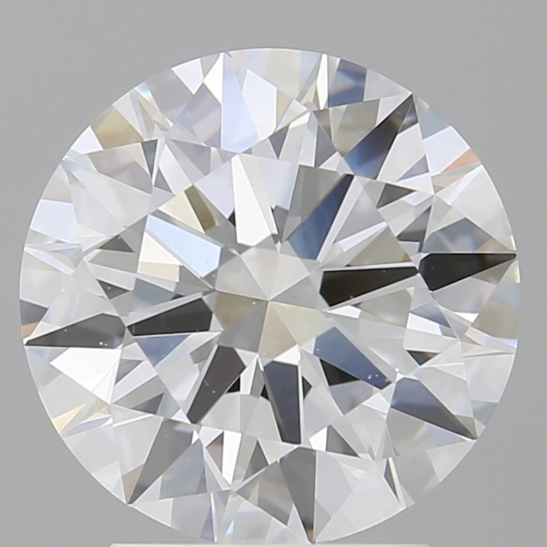 3.08 Carat Round Shaped, Ideal Cut, E Color, VVS2 Clarity, IGI Certified Lab Grown Diamond