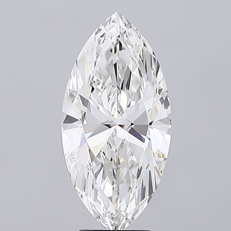 4.05 Carat Marquise Shaped, Ideal Cut, G Color, VVS1 Clarity, IGI Certified Lab Grown Diamond