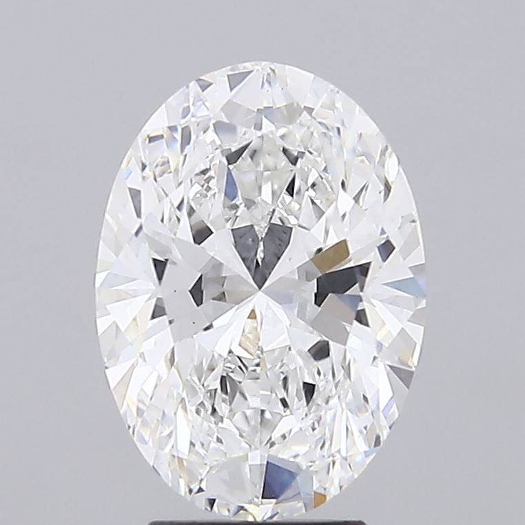 4.08 Carat Oval Shaped, Ideal Cut, E Color, VVS2 Clarity, IGI Certified Lab Grown Diamond