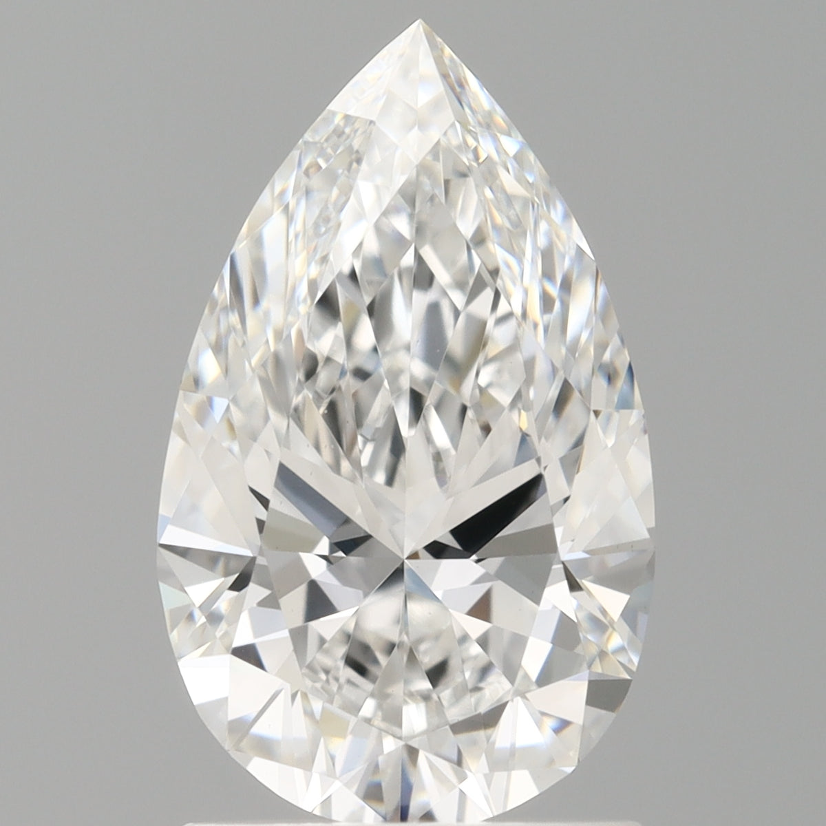 1.54 Carat Pear Shaped, Ideal Cut, E Color, VVS2 Clarity, IGI Certified Lab Grown Diamond