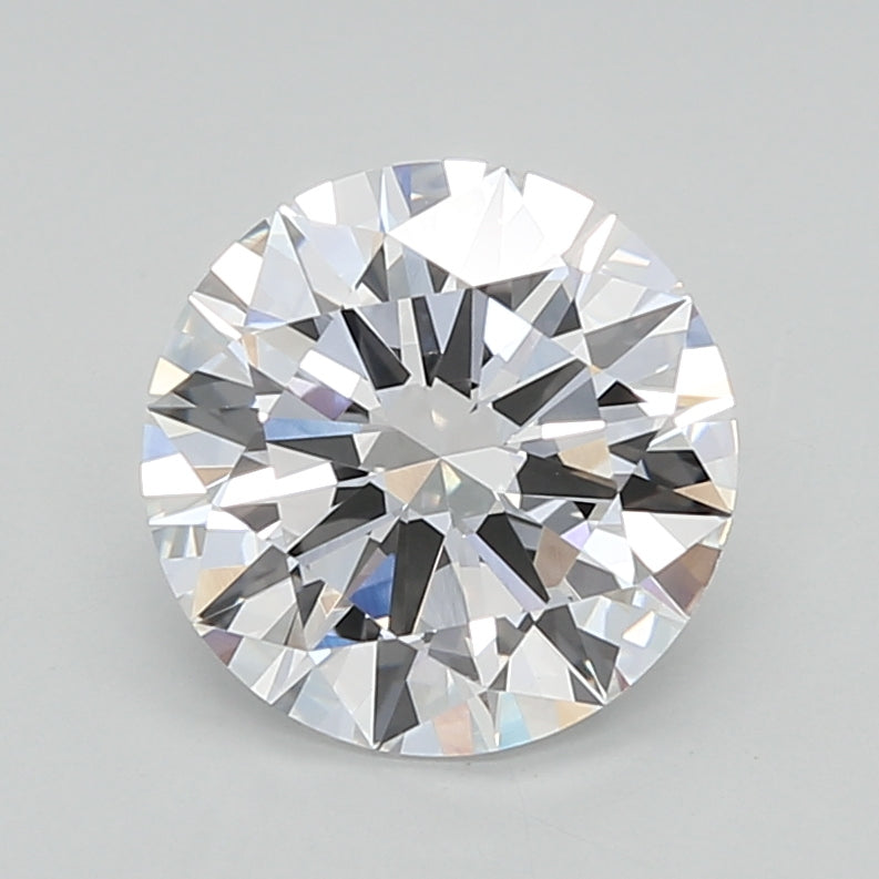 2.00 Carat Round Shaped, Excellent Cut, D Color, VVS2 Clarity, IGI Certified Lab Grown Diamond