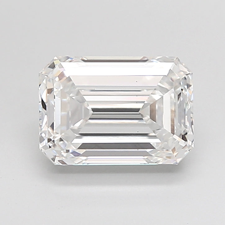 3.03 Carat Emerald Shaped, Ideal Cut, D Color, VS1 Clarity, IGI Certified Lab Grown Diamond