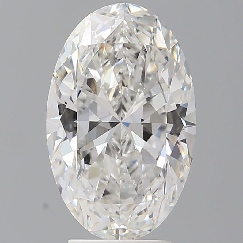 4.04 Carat Oval Shaped, Ideal Cut, F Color, VVS2 Clarity, IGI Certified Lab Grown Diamond