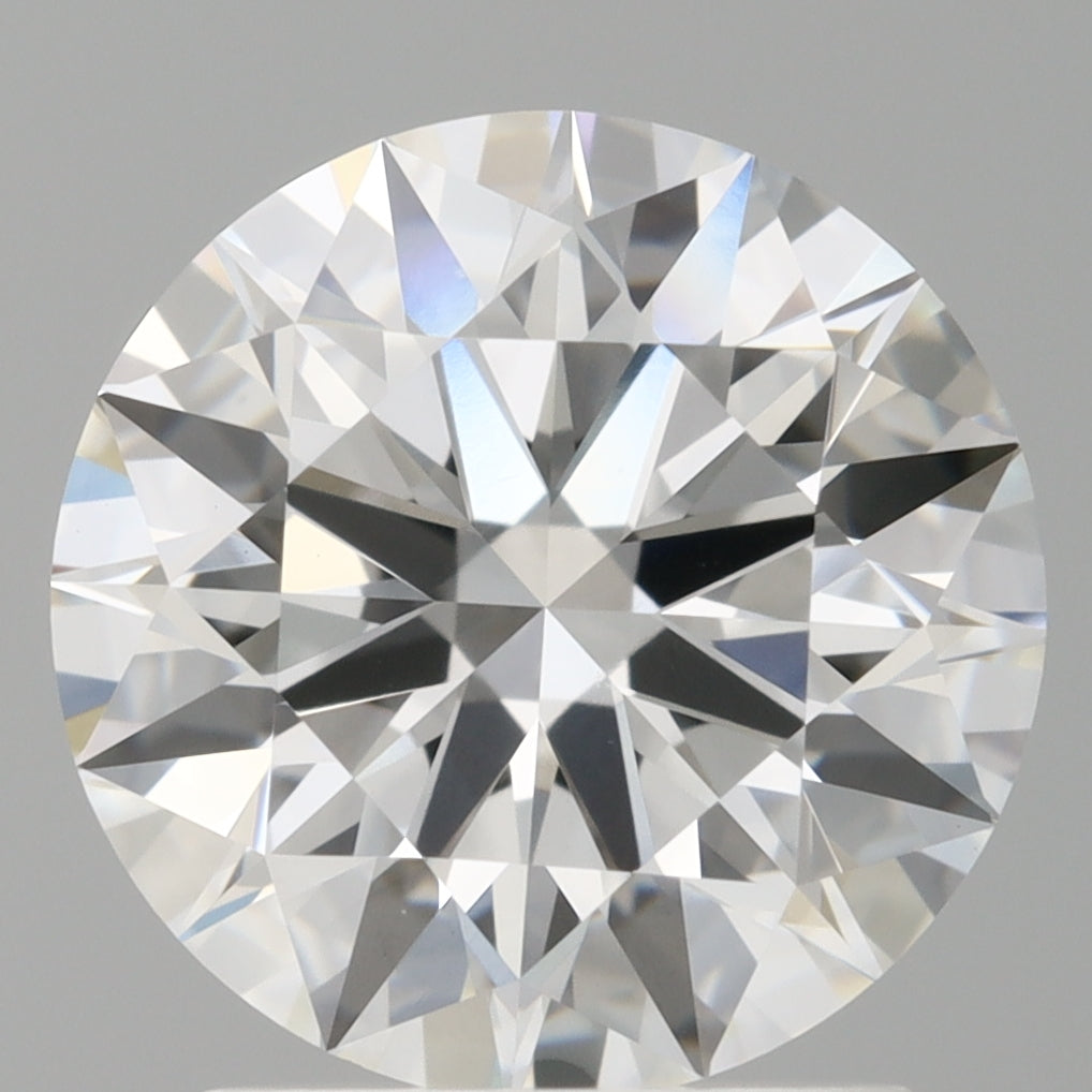 2.10 Carat Round Shaped, Ideal Cut, E Color, VVS2 Clarity, IGI Certified Lab Grown Diamond