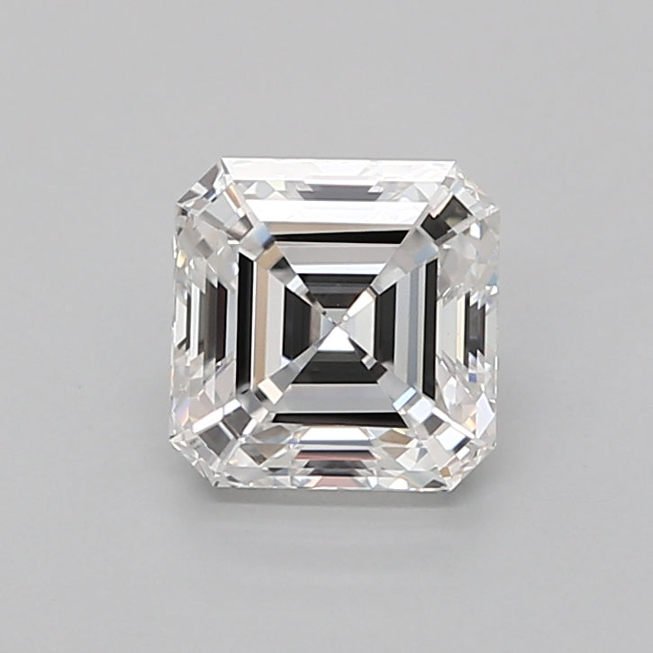 2.09 Carat Asscher Shaped, Ideal Cut, E Color, VVS2 Clarity, IGI Certified Lab Grown Diamond