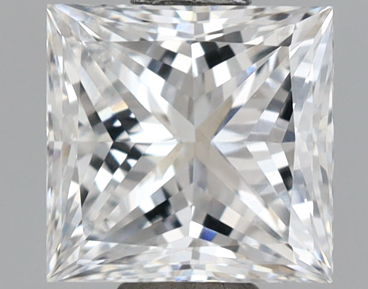 1.12 Carat Princess Shaped, Very Good Cut, F Color, VVS2 Clarity, IGI Certified Lab Grown Diamond