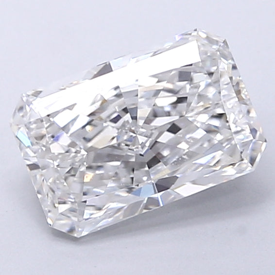 1.53 Carat Radiant Shaped, Very Good Cut, D Color, VS1 Clarity, IGI Certified Lab Grown Diamond
