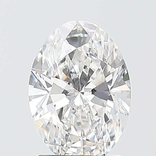 1.50 Carat Oval Shaped, Ideal Cut, E Color, VVS2 Clarity, IGI Certified Lab Grown Diamond