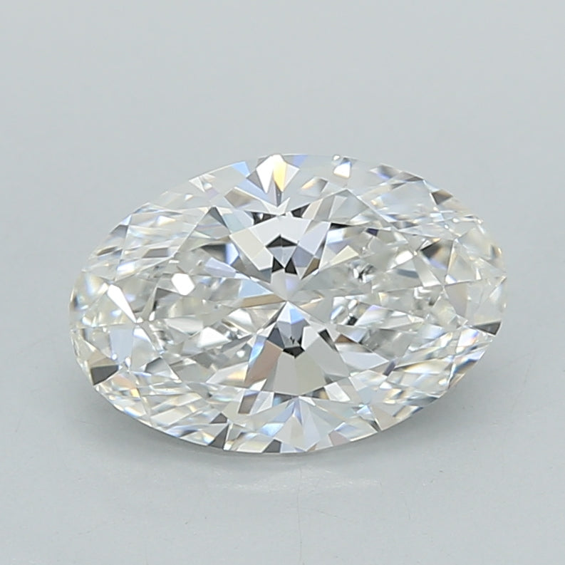 1.54 Carat Oval Shaped, Ideal Cut, G Color, VVS2 Clarity, IGI Certified Lab Grown Diamond