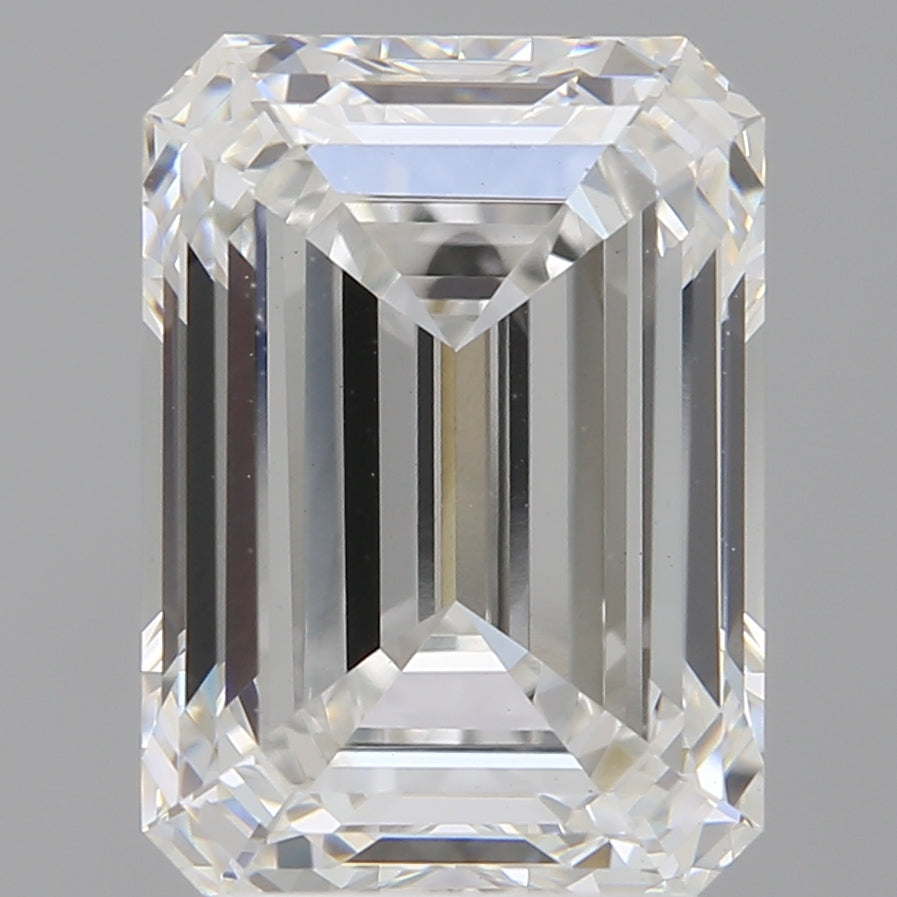 3.56 Carat Emerald Shaped, Ideal Cut, D Color, VVS2 Clarity, IGI Certified Lab Grown Diamond