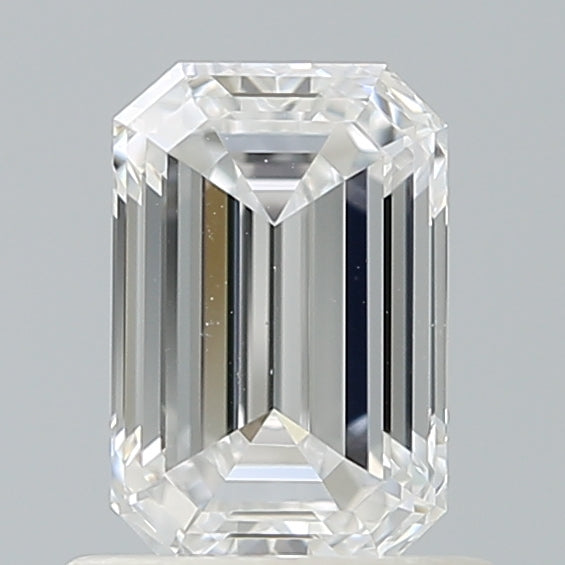1.00 Carat Emerald Shaped, Ideal Cut, D Color, VS1 Clarity, IGI Certified Lab Grown Diamond