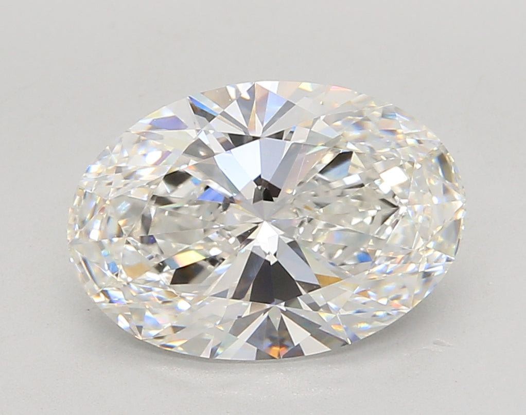4.04 Carat Oval Shaped, Ideal Cut, F Color, VVS1 Clarity, IGI Certified Lab Grown Diamond