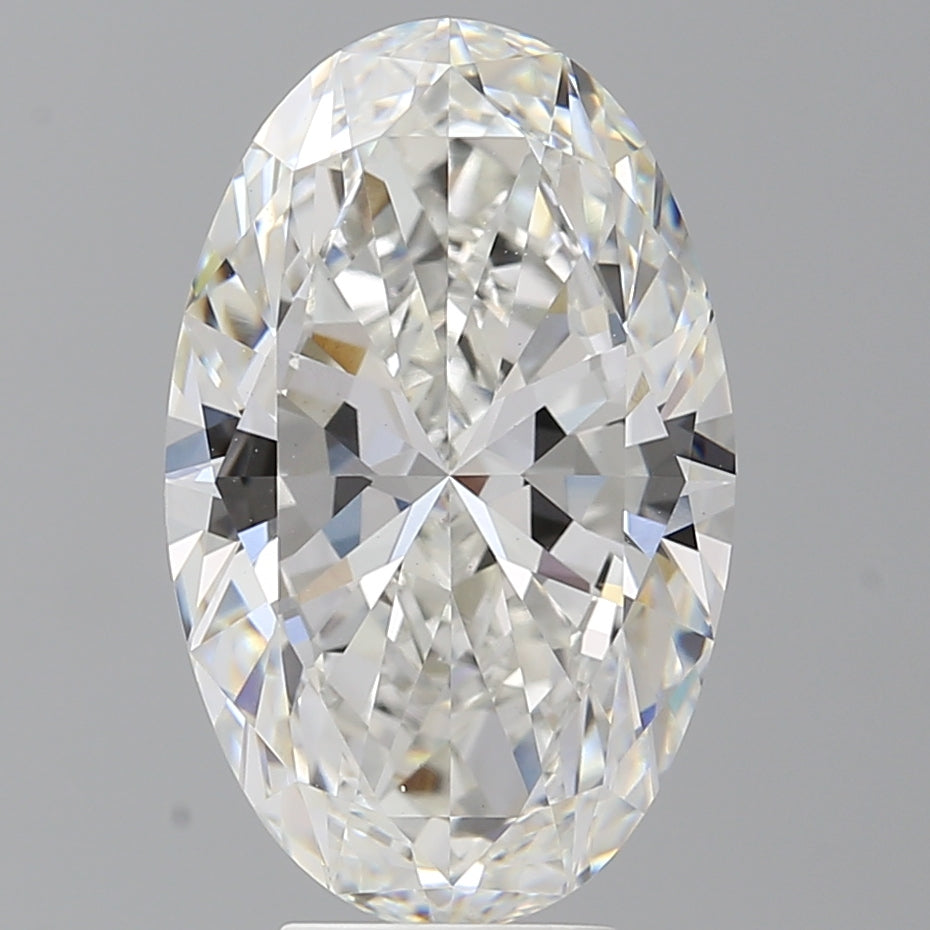 6.05 Carat Oval Shaped, Excellent Cut, F Color, VVS2 Clarity, IGI Certified Lab Grown Diamond