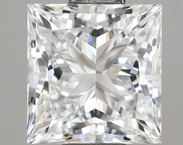1.02 Carat Princess Shaped, Ideal Cut, D Color, VVS2 Clarity, IGI Certified Lab Grown Diamond