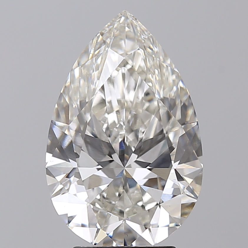 4.05 Carat Pear Shaped, Ideal Cut, G Color, VS1 Clarity, IGI Certified Lab Grown Diamond