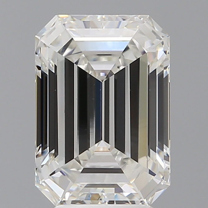 4.05 Carat Emerald Shaped, Ideal Cut, F Color, VVS2 Clarity, IGI Certified Lab Grown Diamond