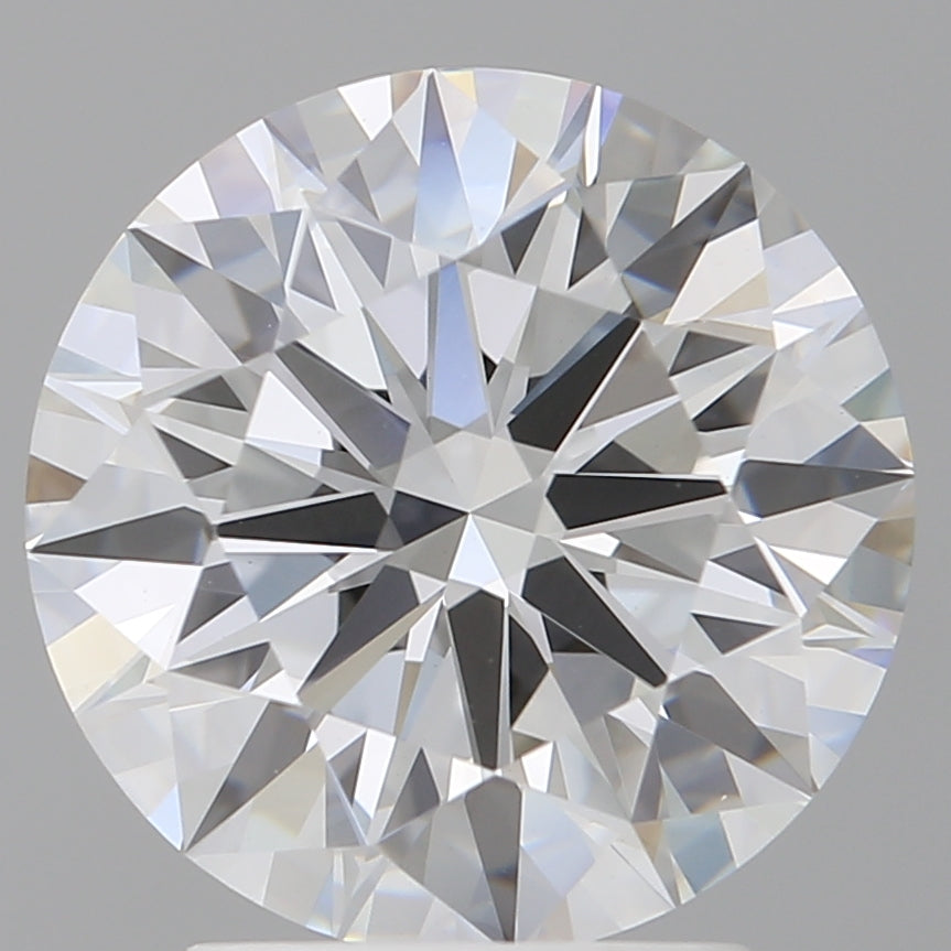 3.02 Carat Round Shaped, Ideal Cut, E Color, VVS2 Clarity, IGI Certified Lab Grown Diamond