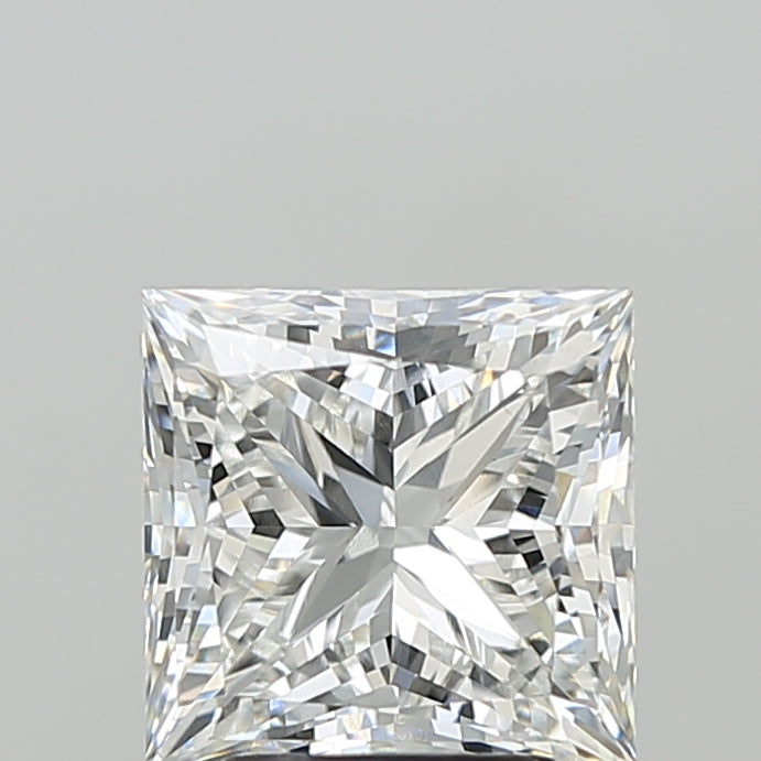 3.08 Carat Princess Shaped, Ideal Cut, F Color, VVS2 Clarity, IGI Certified Lab Grown Diamond