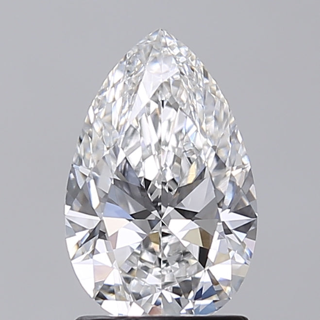 1.52 Carat Pear Shaped, Very Good Cut, E Color, VVS2 Clarity, IGI Certified Lab Grown Diamond