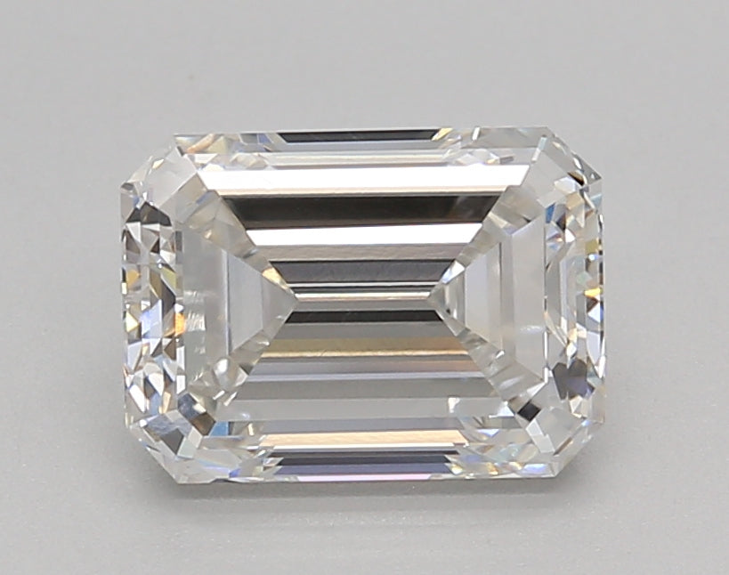 2.00 Carat Emerald Shaped, Excellent Cut, F Color, VVS2 Clarity, IGI Certified Lab Grown Diamond