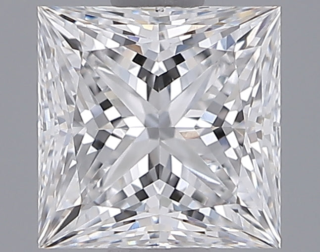 1.04 Carat Princess Shaped, Ideal Cut, D Color, VVS2 Clarity, IGI Certified Lab Grown Diamond