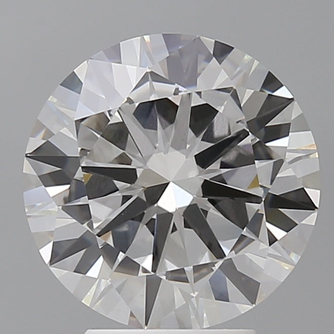 4.04 Carat Round Shaped, Excellent Cut, F Color, VVS2 Clarity, IGI Certified Lab Grown Diamond