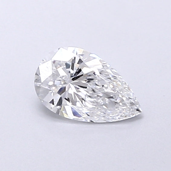 0.47 Carat Pear Shaped, Very Good Cut, D Color, VS1 Clarity, IGI Certified Lab Grown Diamond
