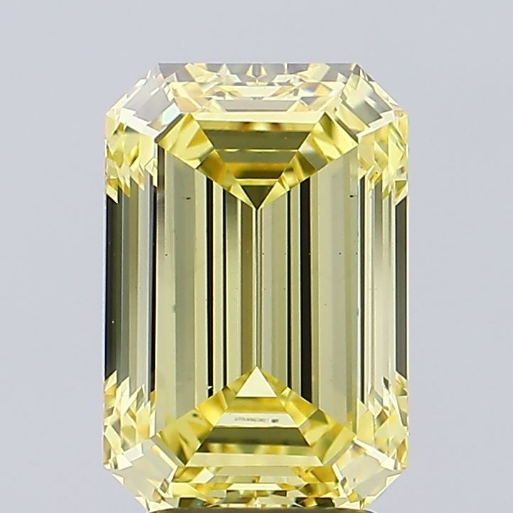 3.55 Carat Emerald Shaped, Ideal Cut, VS2 Clarity, IGI Certified Lab Grown Diamond