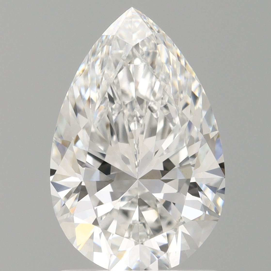 1.54 Carat Pear Shaped, Ideal Cut, E Color, VVS2 Clarity, IGI Certified Lab Grown Diamond