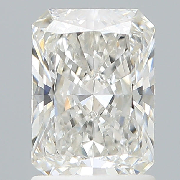 1.58 Carat Radiant Shaped, Ideal Cut, F Color, VVS2 Clarity, IGI Certified Lab Grown Diamond