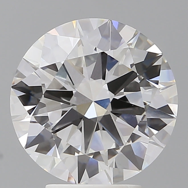 4.05 Carat Round Shaped, Excellent Cut, E Color, VVS2 Clarity, IGI Certified Lab Grown Diamond