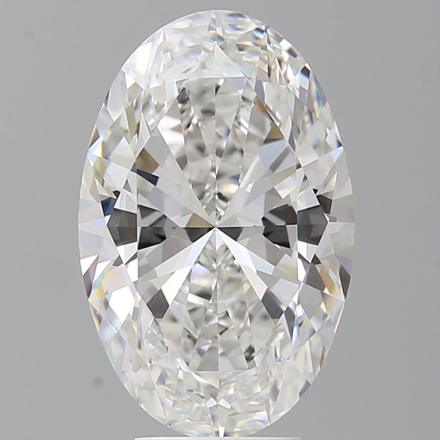 5.60 Carat Oval Shaped, Ideal Cut, F Color, VVS2 Clarity, IGI Certified Lab Grown Diamond
