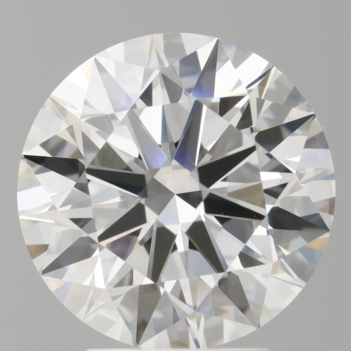 4.05 Carat Round Shaped, Ideal Cut, F Color, VVS2 Clarity, IGI Certified Lab Grown Diamond