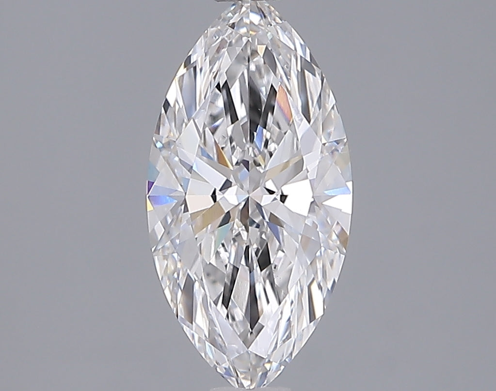1.54 Carat Marquise Shaped, Ideal Cut, D Color, VVS2 Clarity, IGI Certified Lab Grown Diamond