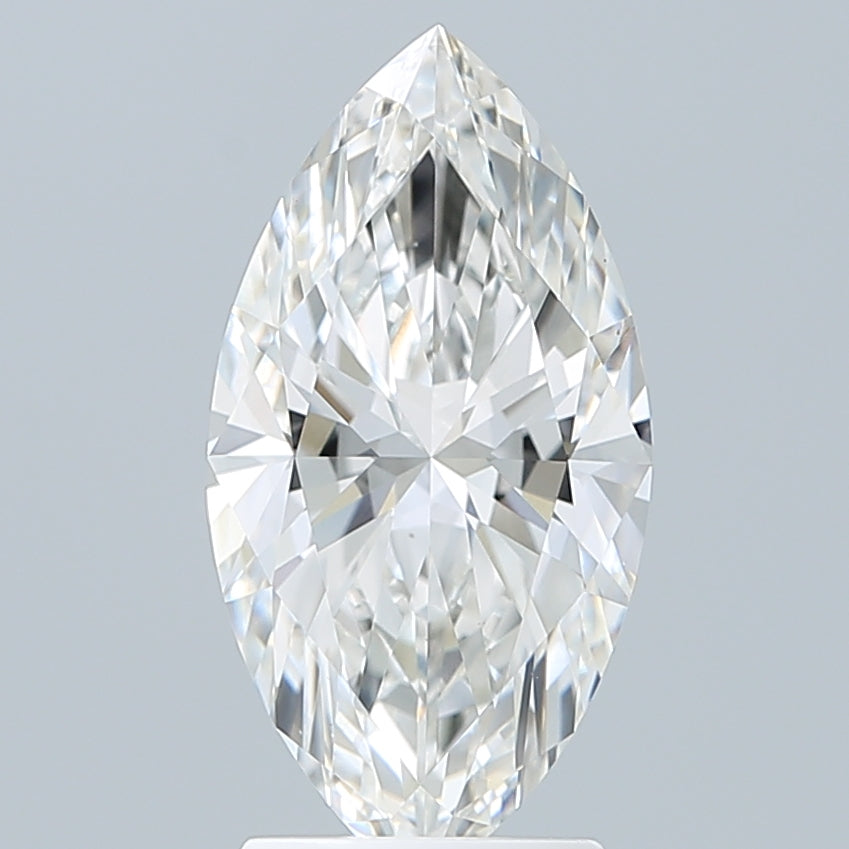 2.57 Carat Marquise Shaped, Ideal Cut, F Color, VVS2 Clarity, IGI Certified Lab Grown Diamond