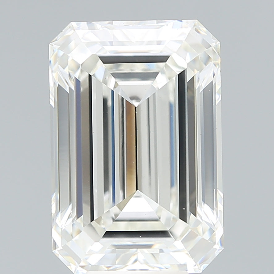 8.88 Carat Emerald Shaped, Ideal Cut, H Color, VS1 Clarity, IGI Certified Lab Grown Diamond