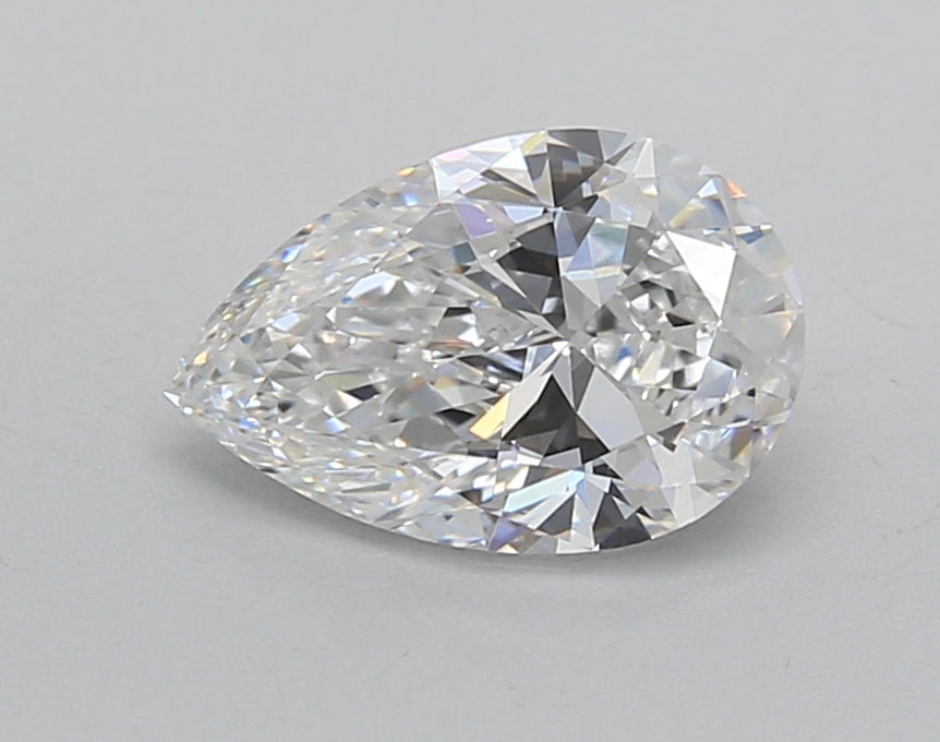 1.29 Carat Pear Shaped, Very Good Cut, D Color, VVS2 Clarity, IGI Certified Lab Grown Diamond