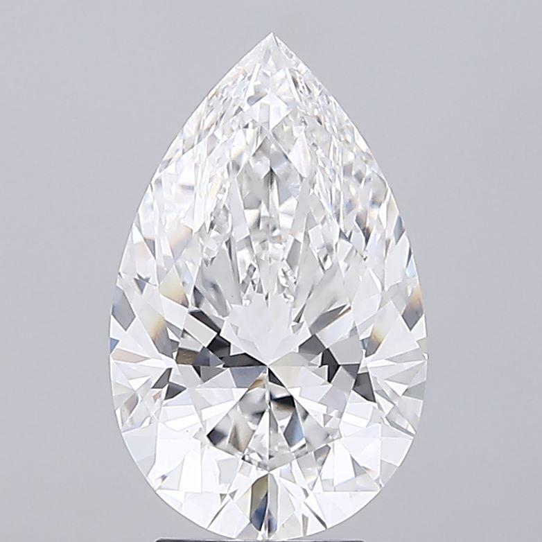 4.03 Carat Pear Shaped, Ideal Cut, E Color, VS1 Clarity, IGI Certified Lab Grown Diamond
