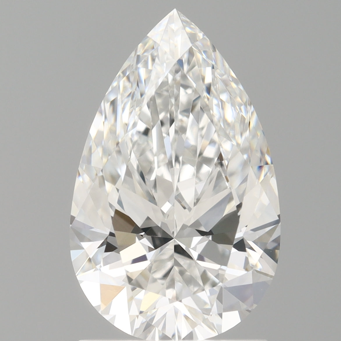 1.59 Carat Pear Shaped, Ideal Cut, E Color, VVS2 Clarity, IGI Certified Lab Grown Diamond