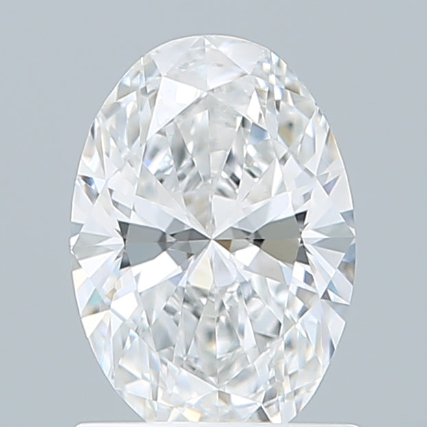 1.08 Carat Oval Shaped, Ideal Cut, D Color, VVS2 Clarity, IGI Certified Lab Grown Diamond