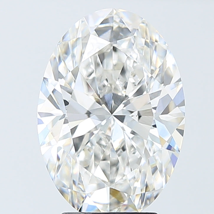 4.10 Carat Oval Shaped, Ideal Cut, F Color, VVS2 Clarity, IGI Certified Lab Grown Diamond