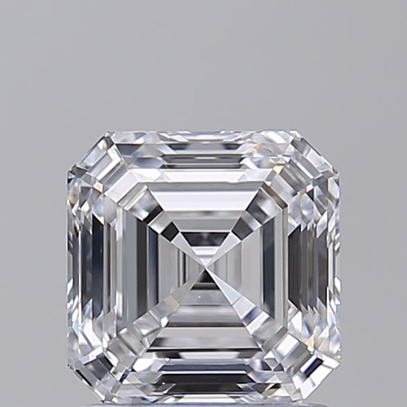 1.56 Carat Asscher Shaped, Ideal Cut, D Color, IF Clarity, IGI Certified Lab Grown Diamond