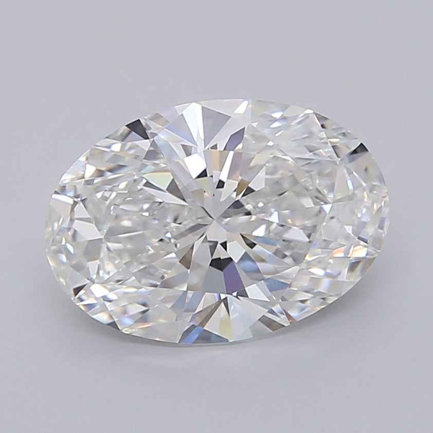 3.04 Carat Oval Shaped, Ideal Cut, E Color, VVS2 Clarity, IGI Certified Lab Grown Diamond